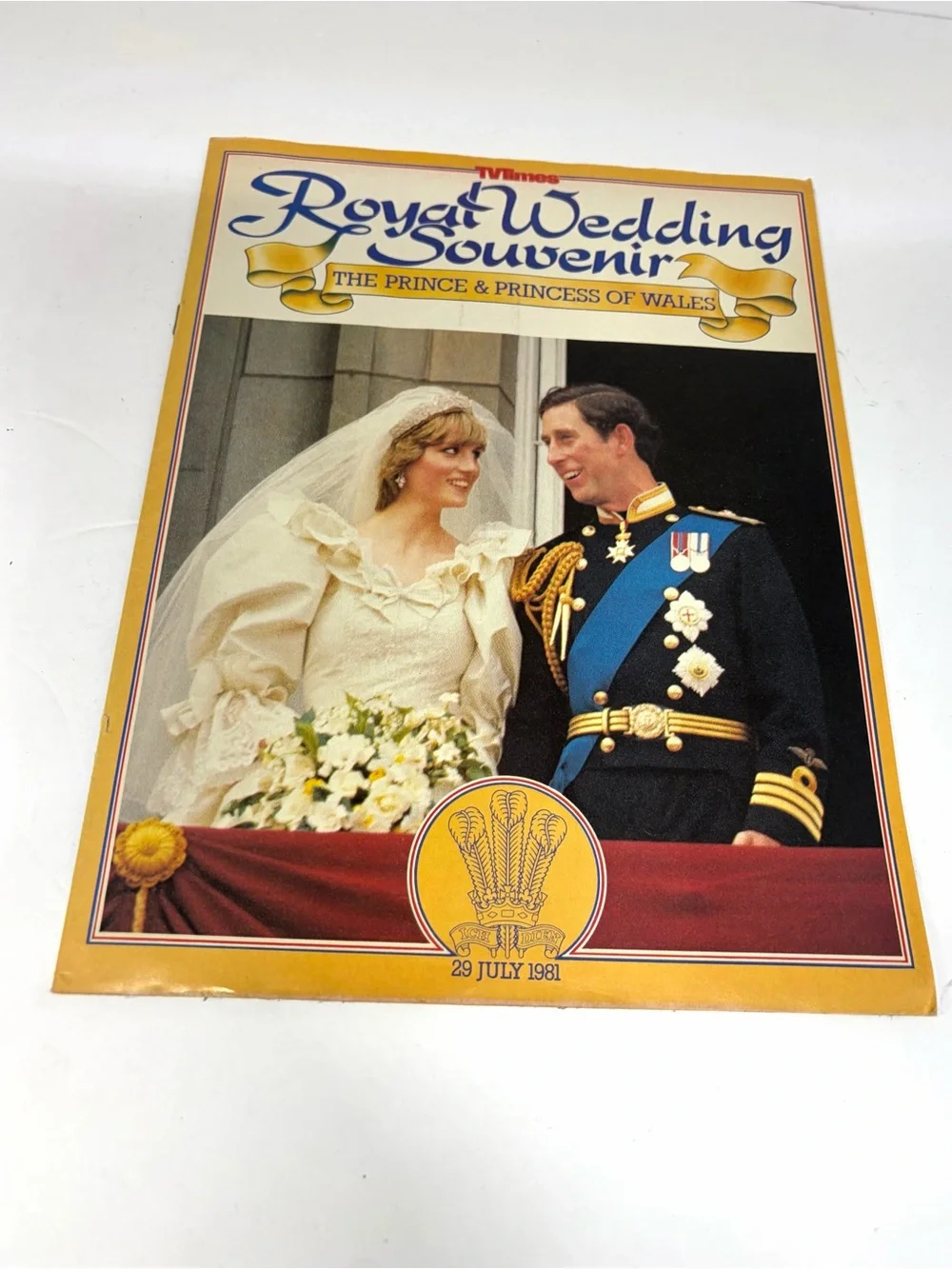 book and magazine Royal Wedding Souvenir Program - Cream Cover